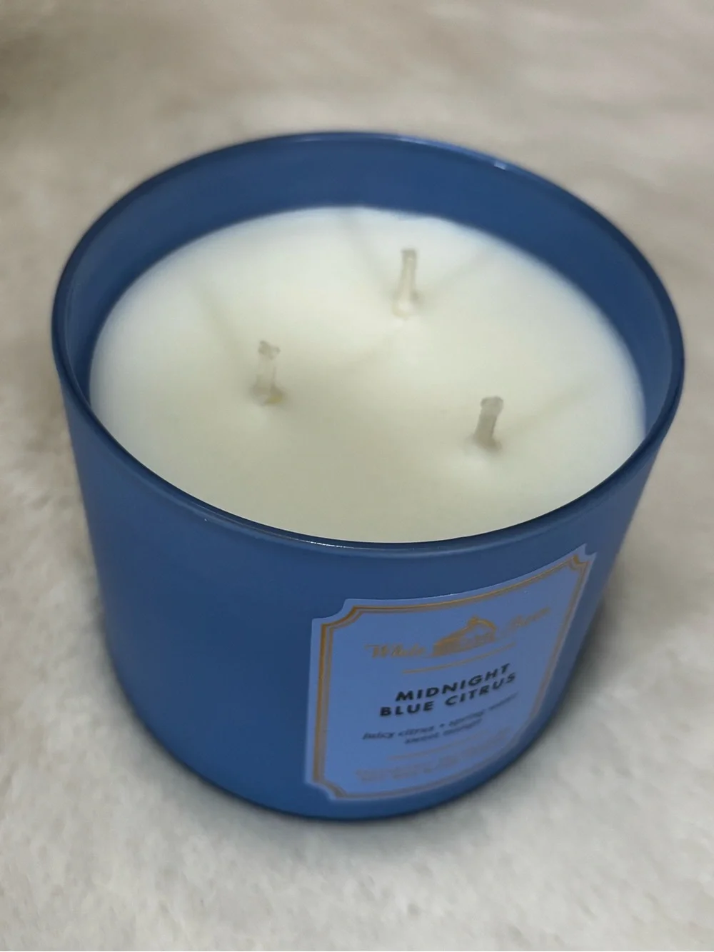 White Barn Midnight Blue Citrus Candle - Picture 2 of 3
